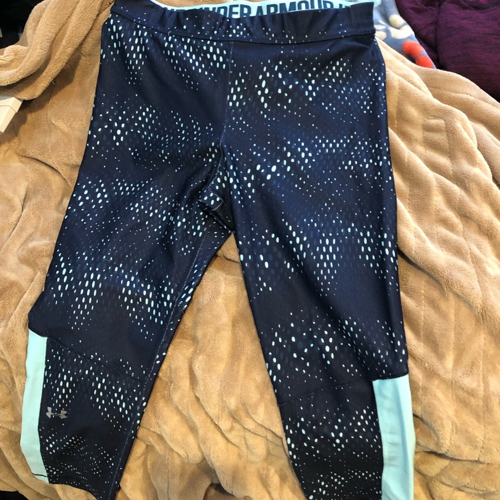 Medium blue designed under armor leggings